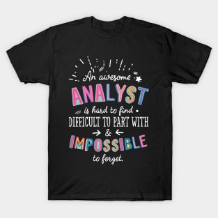 An awesome Analyst Gift Idea - Impossible to Forget Quote T-Shirt